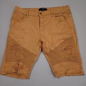 Jordan Craig Legacy Edition Moto Distressed Jean Shorts Jorts Streetwear 42